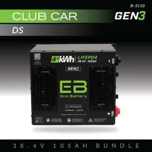 Eco Battery (36V) 38V 105AH Battery Bundle / Club Car DS