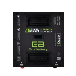 Eco Battery (48V) 51V 105AH Thru-Hole LiFePO4 Gen3 Battery