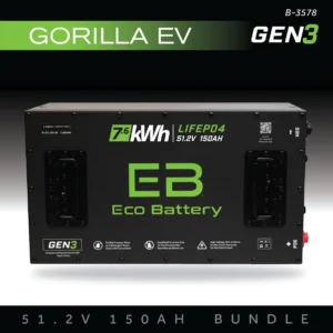 Eco Battery (48V) 51V 150Ah Battery Bundle / Gorilla