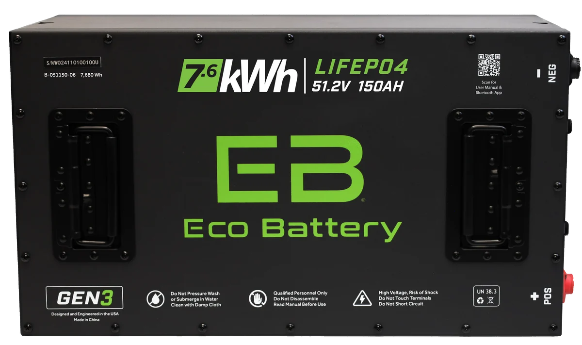 Eco Battery (48V) 51V 150AH Battery Bundle / Pilot Car