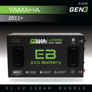 Eco Battery (48V) 51V 150AH Battery Bundle / Yamaha Drive / 2011+