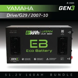 Eco Battery (48V) 51V 160AH Battery Bundle / Yamaha Drive/G29 / 2007-2010