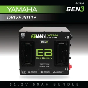 Eco Battery (48V) 51V 60AH Battery Bundle / Yamaha Drive 1 & 2 / 2011+