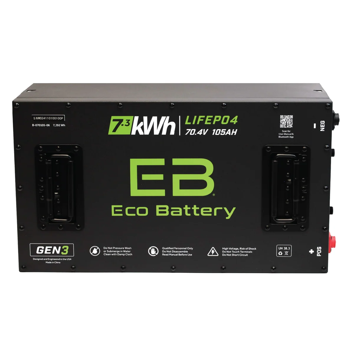Eco Battery (72V) 70V 105AH Battery Bundle / Navitas Chassis