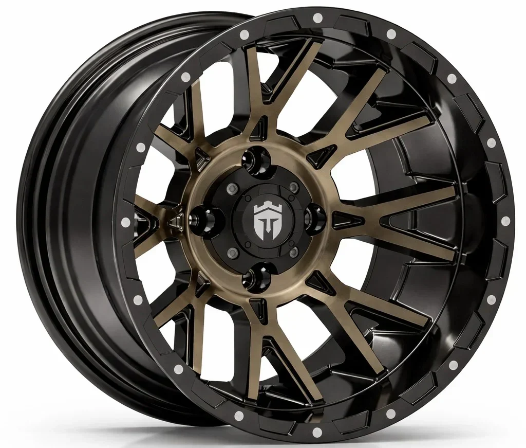 empire® 14x8 savage sv6 gloss black & machined faced tinted golf cart wheel Empire® 14x8 Savage SV6 Gloss Black & Machined Faced Tinted Golf Cart Wheel