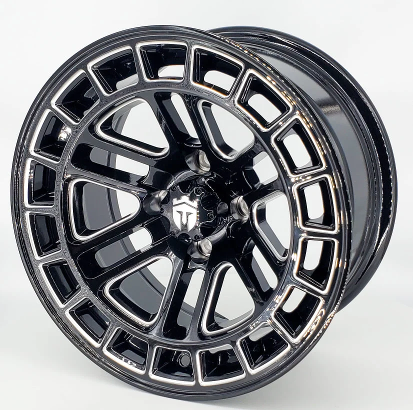 Empire Quest 14x7 Gloss Black Milled Accents