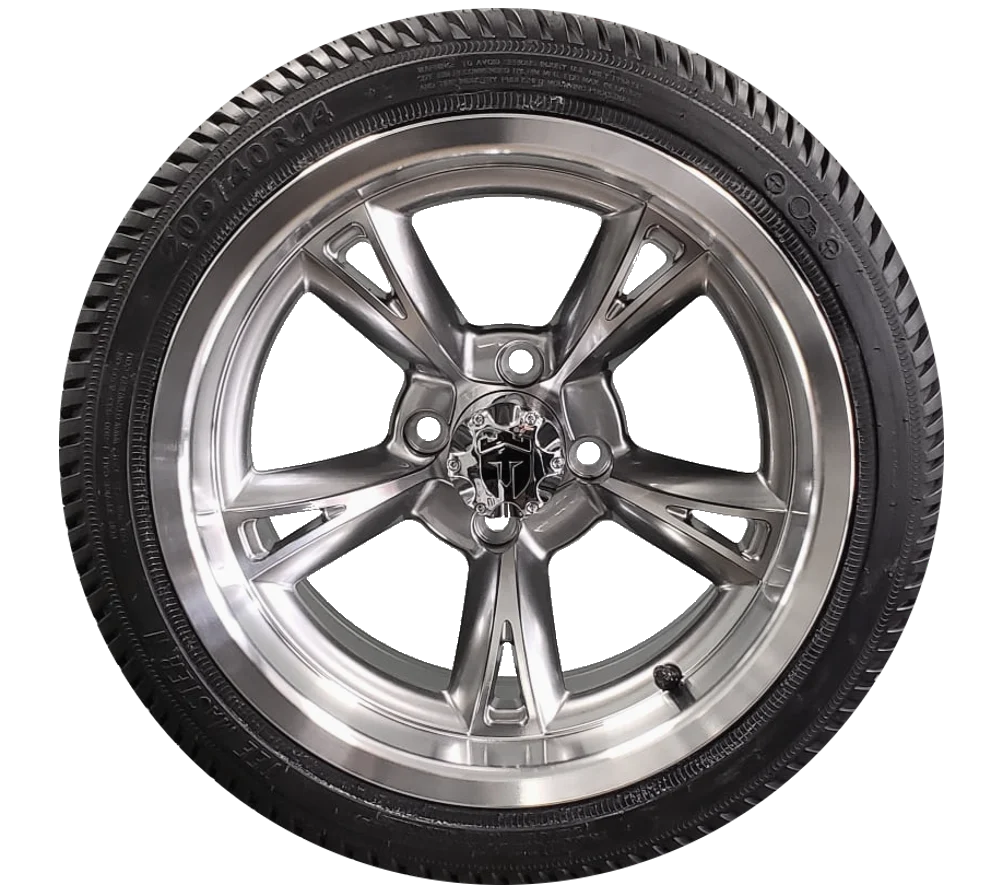 Empire Rodder 14x7 | -25 Offset Wheels with 205/40-R14 Radial Tires