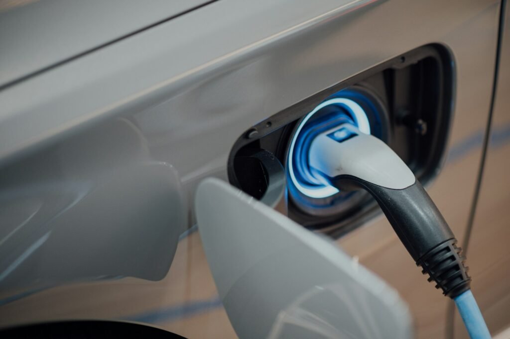 Lithium vs. Lead-Acid Golf Cart Batteries: What Actually Changes Close-up of an electric vehicle charging port