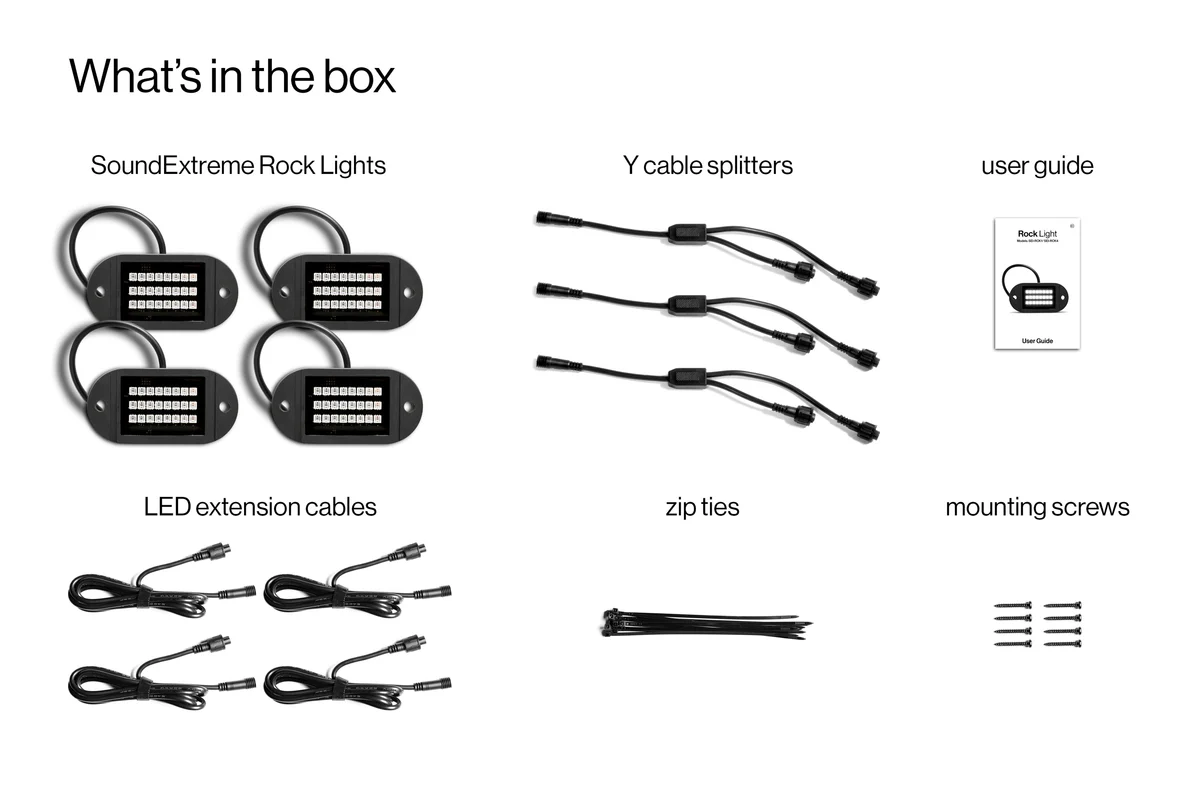 extreme led rock light 4 pack Extreme LED Rock Light 4 Pack