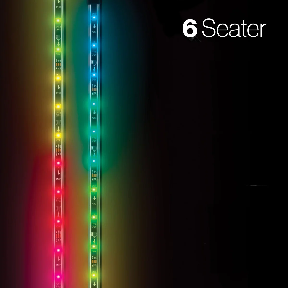 extreme strips 6 seat cart (no led controller) Extreme Strips - 6 Seat Cart (No LED Controller)