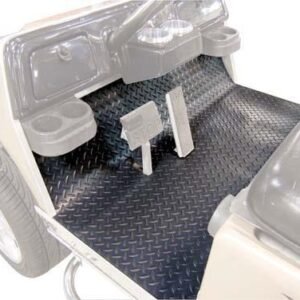 Floor Mat Cover Club Car Precedent Diamond Plate Black