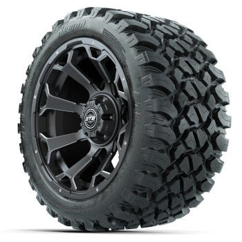 GTW Raven Matte Gray 14 in Wheels with 23x10-R14 Nomad All-Terrain Tires - Set of 4