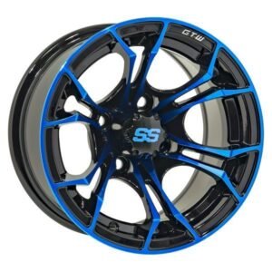 GTW Spyder 12X7 Black/Blue w/SS Cap
