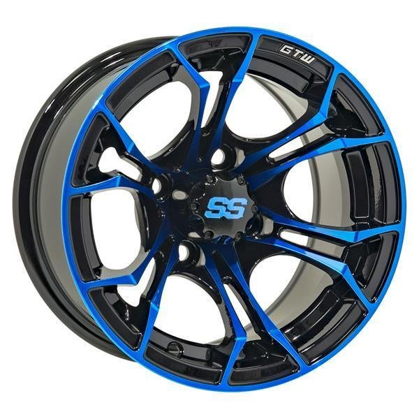gtw spyder 12x7 black/blue w/ss cap GTW Spyder 12X7 Black/Blue w/SS Cap