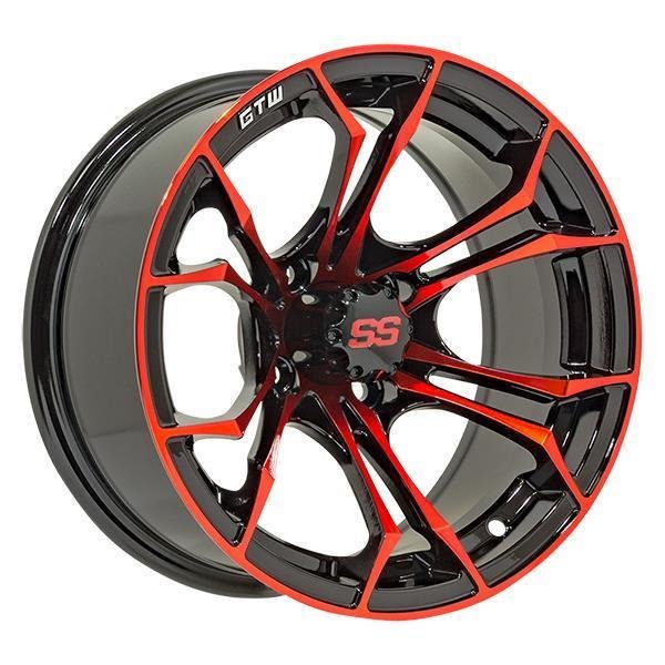 gtw spyder 14x7 black/red w/ss cap GTW Spyder 14X7 Black/Red w/SS Cap