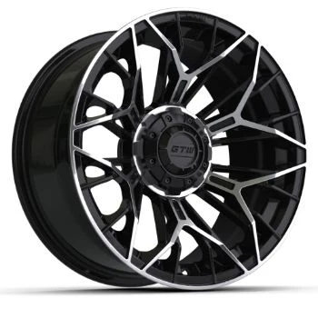 gtw stellar 15x7 black & machined wheel GTW Stellar 15x7 Black & Machined Wheel