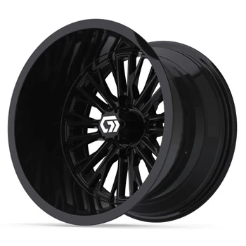 GTW® Viper 14x9 Gloss Black Ultra-Wide Golf Cart Wheel