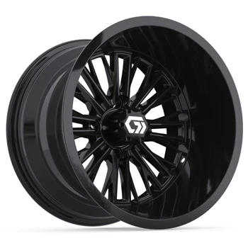 GTW® Viper 14x9 Gloss Black Ultra-Wide Golf Cart Wheel