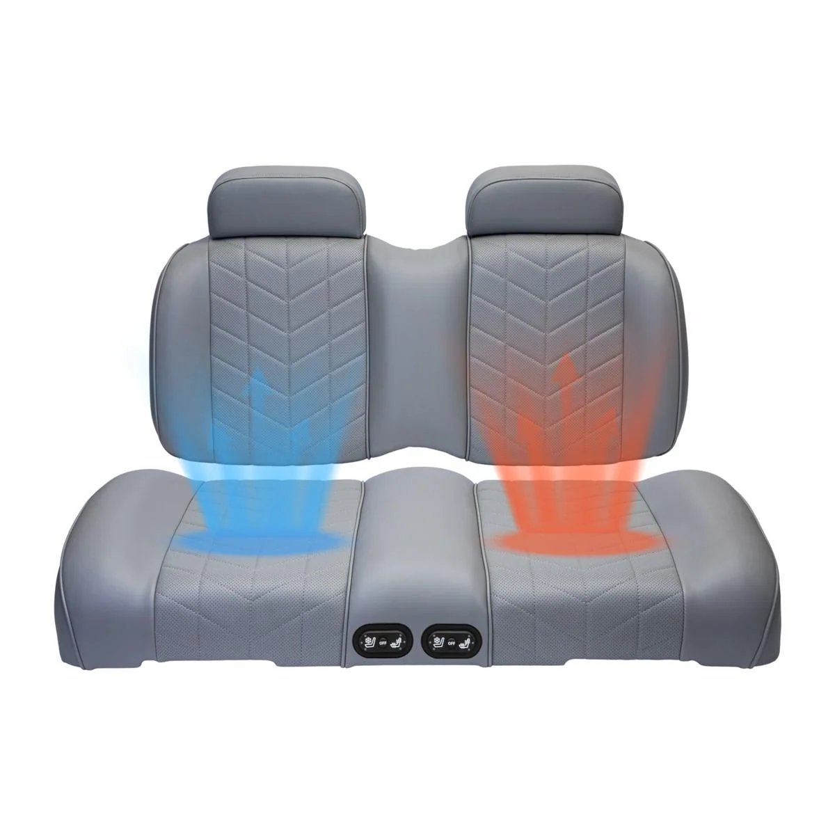 madjax aviator ezgo txt/rxv & madjax xseries graphite front seat cushions with thermaflex MadJax Aviator EZGO TXT/RXV & MadJax XSeries Graphite Front Seat Cushions with Thermaflex