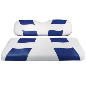 Madjax RIPTIDE White/Blue Two-Tone Front Seat Covers for Yamaha DR