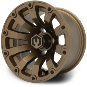 MODZ® Bomber 12x7 Matte Bronze Golf Cart Wheel