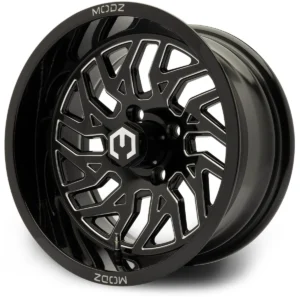 MODZ® Carnage 14x7 Glossy Black Golf Cart Wheel