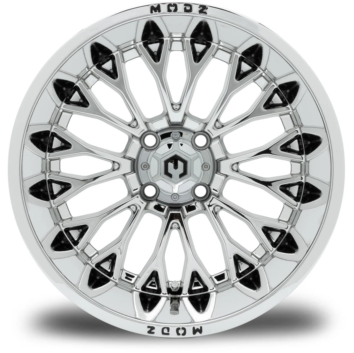 modz® convict 15x10 chrome golf cart wheel MODZ® Convict 15x10 Chrome Golf Cart Wheel