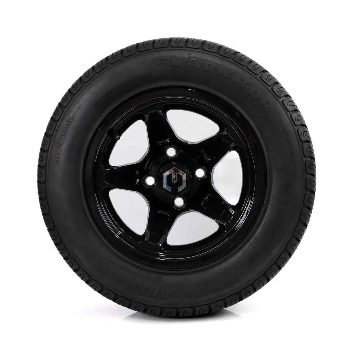 modz drift 12x7 glossy black & gladiator golf a/p tire package MODZ Drift 12x7 Glossy Black & Gladiator Golf A/P Tire Package
