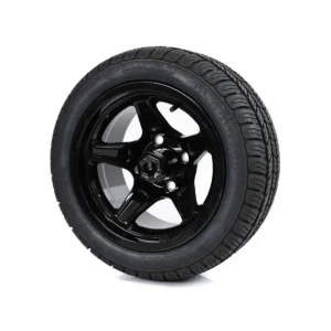 MODZ Drift 12x7 Glossy Black & Gladiator Golf A/P Tire Package