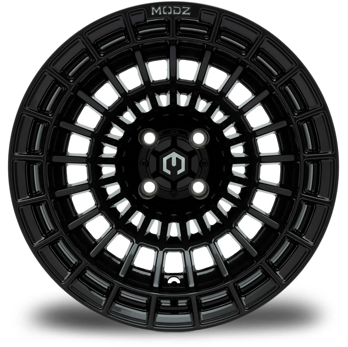 modz® felon 15x10 glossy black golf cart wheel MODZ® Felon 15x10 Glossy Black Golf Cart Wheel