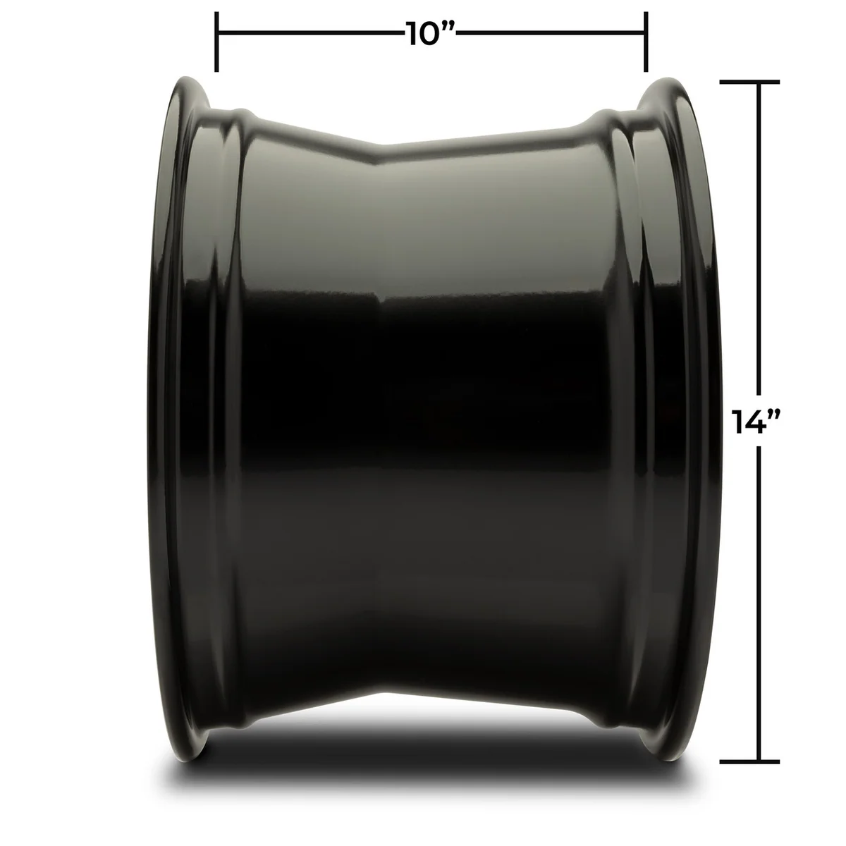 modz® felon 15x10 glossy black golf cart wheel MODZ® Felon 15x10 Glossy Black Golf Cart Wheel