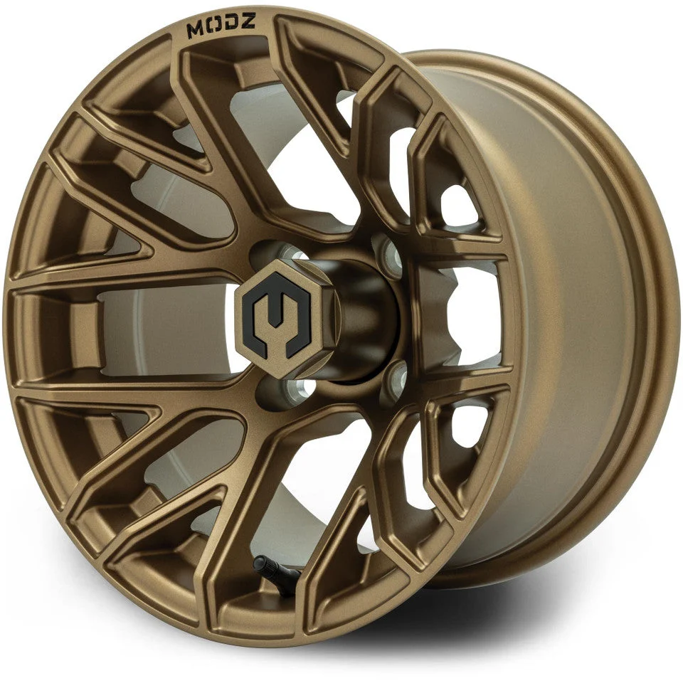 MODZ® Matrix 12x7 Matte Bronze 12" Golf Cart Wheel