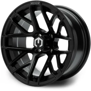 MODZ® Matrix 14x7 Matte Black Golf Cart Wheel