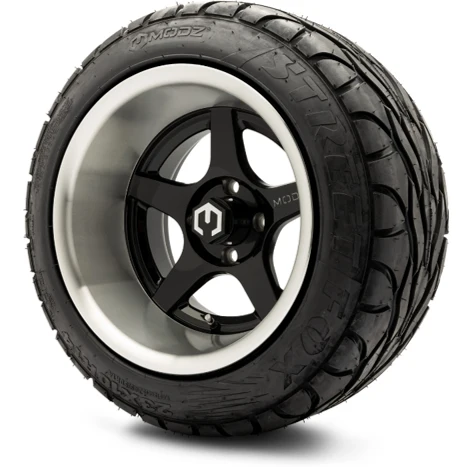 Modz Maverick 14X10 Machined Black with Street Fox 23X10-14