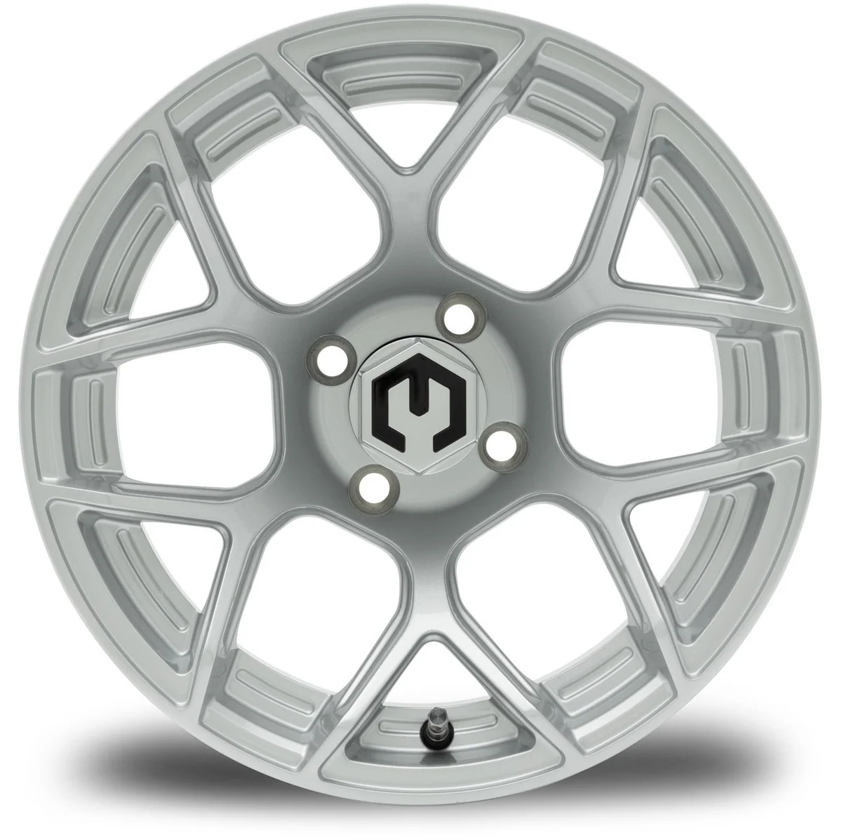 MODZ® Renegade 14x7 Silver Golf Cart Wheel