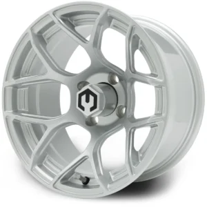 MODZ® Renegade 14x7 Silver Golf Cart Wheel