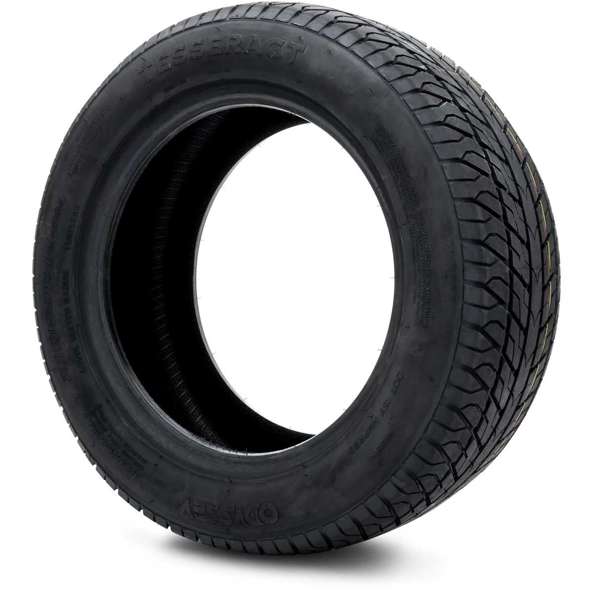 Odyssey Tesseract Steel Belted Street Golf Cart Tire 215/50-14