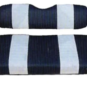 Seat Cover Set, Navy/Whte, Front, Club Car Precedent