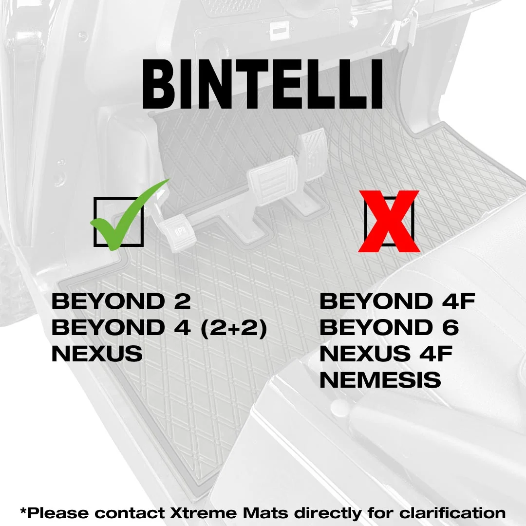 Xtreme Mats Bintelli Beyond / Nexus Golf Cart Floor Mat
