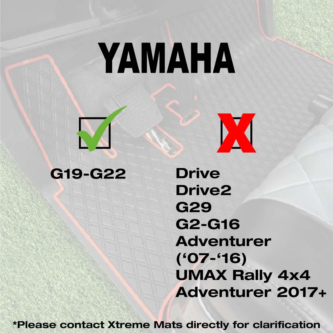 yamaha g19 g22 golf cart compatible floor mat fits g19 and g22 models only Yamaha G19 - G22 Golf Cart Compatible Floor Mat - Fits G19 and G22 models only